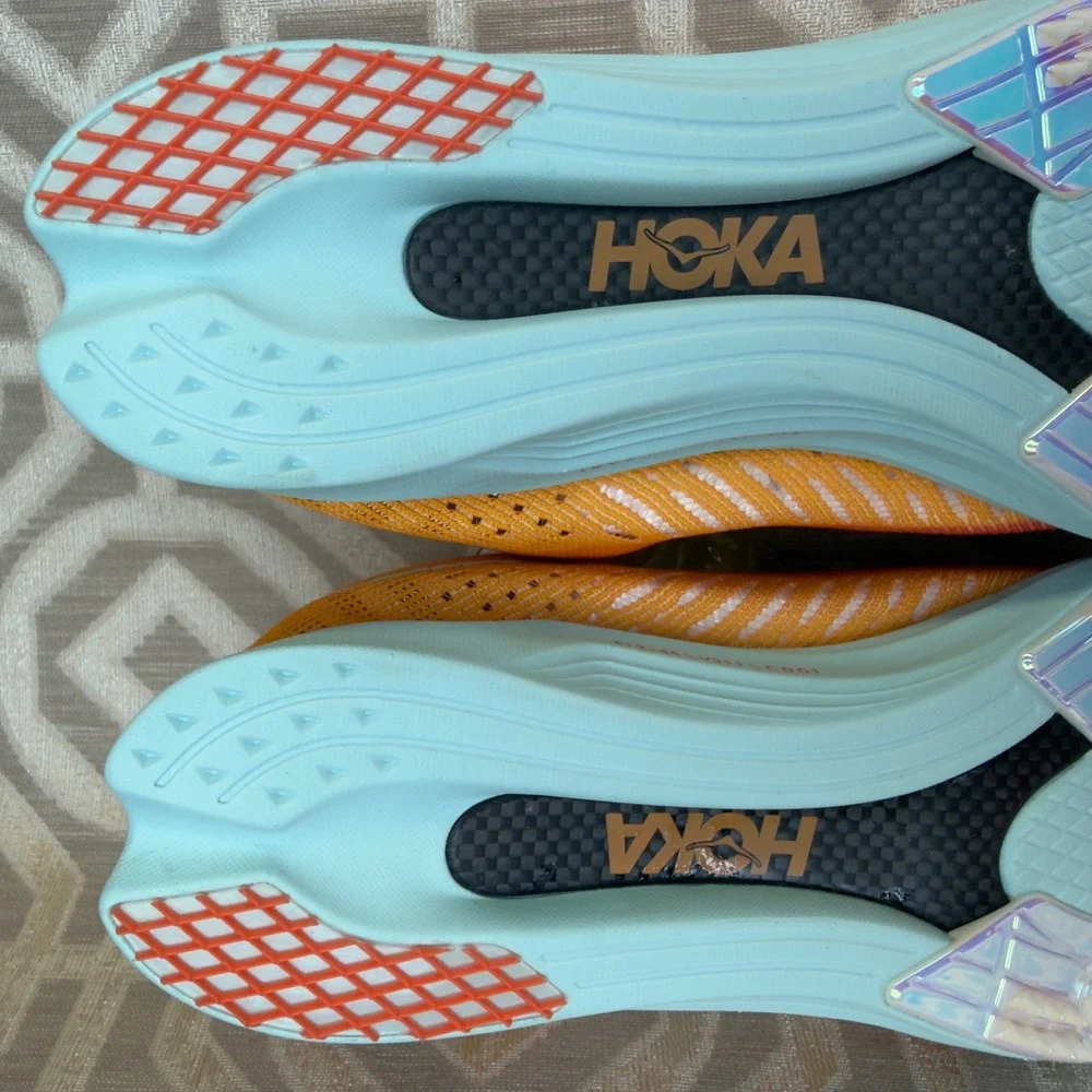 Hoka Cielo X LD Unisex US 8.5w 7M Orange Carbon Fiber Track Spike Racing Shoes